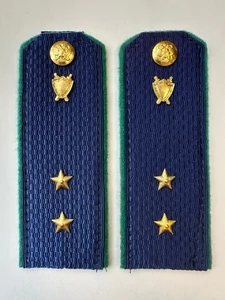 Погоны Прокуратуры темно-синие КАРТОН 13,5 см Звание Прапорщик