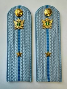 Погоны ФССП с фурнитурой звание Младший Лейтенант картон 14см цвет голубой