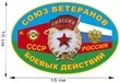 Наклейка "Союз ветеранов боевых действий" (15x10 см) №117