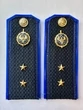 Погоны ФСБ на куртку синие ПЛАСТИК звание Прапорщик 13,5см