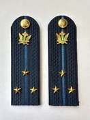 Погоны ФССП с фурнитурой звание Старший Лейтенант картон 13см цвет темно-синий