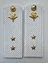Погоны ВДВ с фурнитурой белые Прапорщик ПЛАСТИК