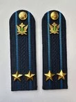 Погоны ФССП с фурнитурой звание Подполковник картон 12см цвет темно-синий