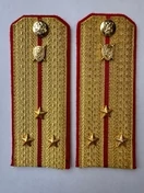 Погоны Следственного комитета парадные Старший Лейтенант картон цвет золотой