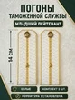 Погоны Таможенной службы белые картон звание Младший Лейтенант