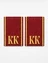 Фальш погоны КК кадетский корпус красные вышитые 8,5х6,5 см