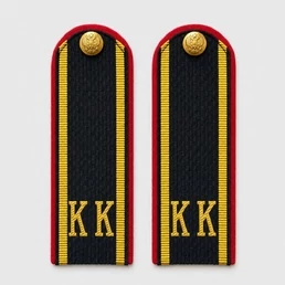 Погоны Полиции КК кадетский корпус 14х5см КАРТОН в сборе с фурнитурой