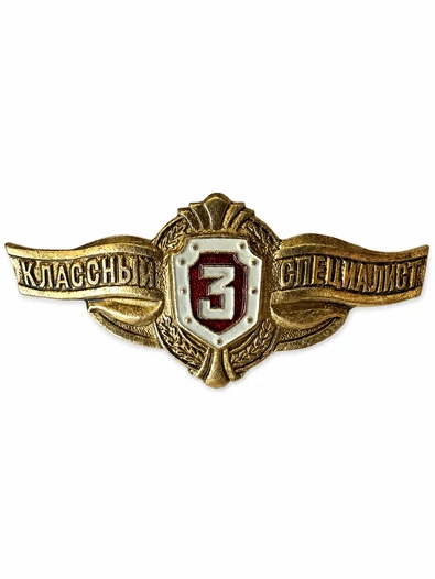 Нагрудный знак Классность Росгвардии для рядовых Классный специалист 3 класс