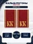 Фальш погоны КК кадетский корпус красные вышитые 8,5х6,5 см