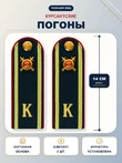Погоны Полиции курсантские 14х5см картон в сборе с фурнитурой