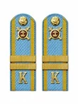 Погоны Курсант Полиции 12см КАРТОН в сборе с фурнитурой Младший Сержант