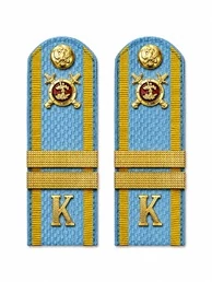 Погоны Курсант Полиции 12см КАРТОН в сборе с фурнитурой Младший Сержант