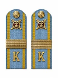 Погоны Курсант Полиции 14см КАРТОН в сборе с фурнитурой Старший Сержант