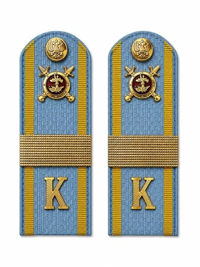 Погоны Курсант Полиции 14см КАРТОН в сборе с фурнитурой Старший Сержант