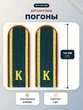 Погоны МЧС курсантские 14х5см пластиковые