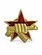 Значок эмблема Спецназ ВВ МВД / Росгвардия, кулак с автоматом на красной звезде на пимсе