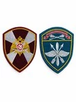 Комплект шевронов Росгвардия, авиационные воинские части вышитые 2шт