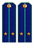 Погоны Прокуратуры на Китель темно-синие КАРТОН Звание Лейтенант