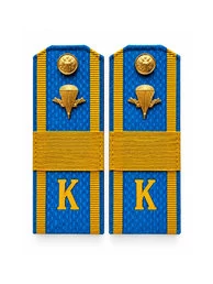 Погоны ВДВ курсантские Голубые К ПЛАСТИК Старший Сержант