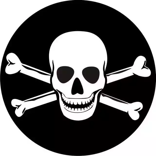 Наклейка Флаг Пиратский