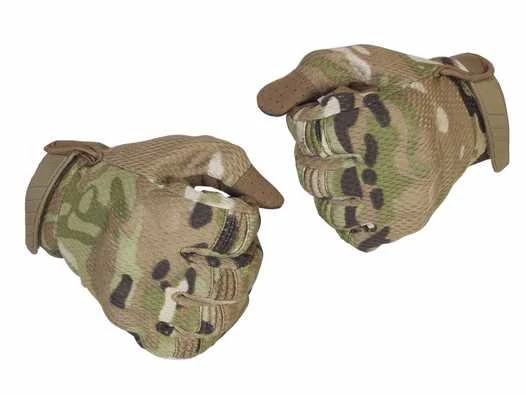 Перчатки VoenPro тактические со скрытой защитой multicam L