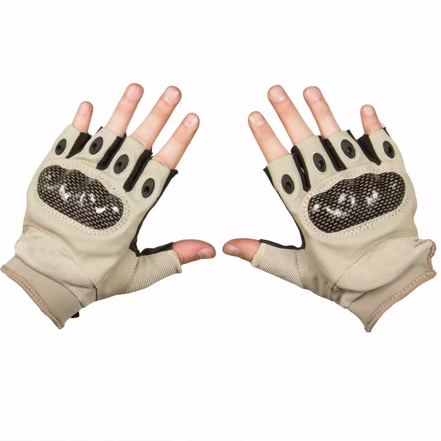 Перчатки VoenPro тактические без пальцев серые M (20 см)