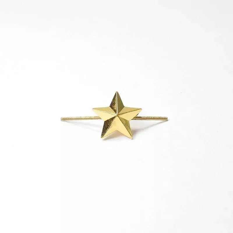 Звезда  13 мм золотая