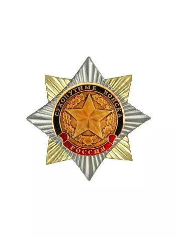 Знак нагрудный  Сухопутные войска звезда (закрутка)