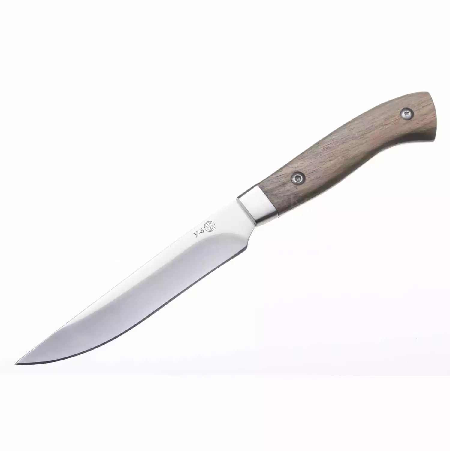 Нож ПП Кизляр разделочный У-6 AUS-8 полированный с фиксированным клинком