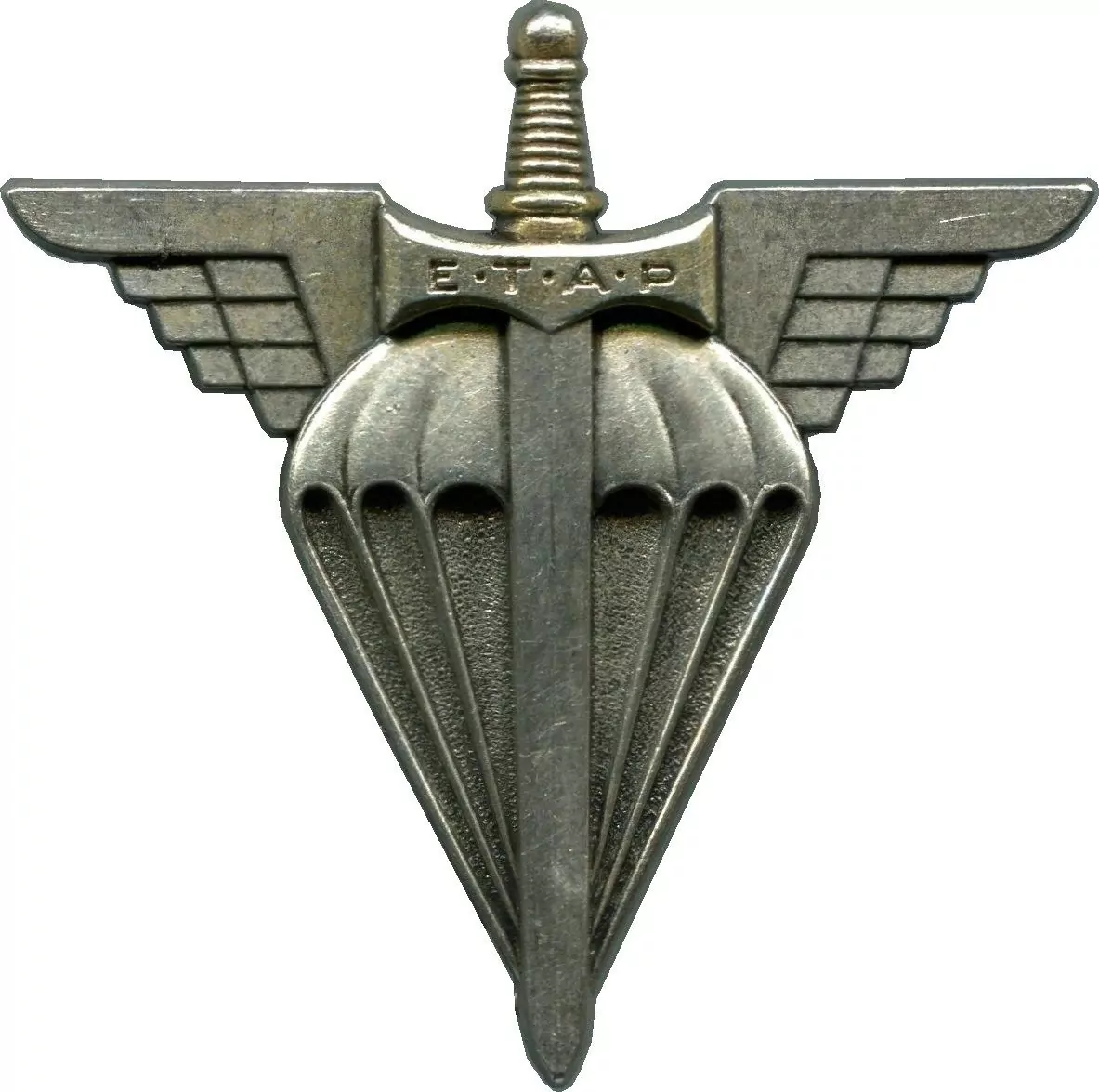 Франция Полковой знак ETAP Парашютно-десантное училище металлический на булавке