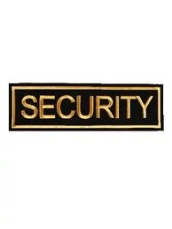 Нашивка ( шеврон вышитый ) на спину SECURITY (2502005)
