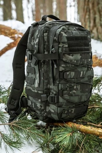Рюкзак тактический Енот тип 2 Объем 25 л 49x28x18 см Backpack Racoon II цвет камуфляж MTP black