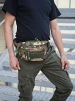 Сумка поясная CH-066 тактическая с MOLLE камуфляж Woodland