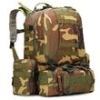 Рюкзак с подсумками тактический 40 л цвет камуфляж woodland
