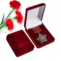 Орден Суворова 3-ей степени (на колодке) в бархатистом подарочном футляре №647Б (330)