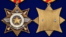 Сувенирный орден "100 лет Вооруженным силам" на колодке с удостоверением №1592