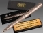 Эргономичная ручка-нож-фонарик-стеклобой золотая без надписи