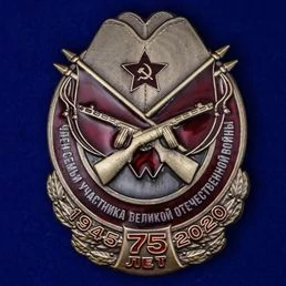 Сувенирный значок "Член семьи участника ВОВ" №353