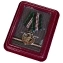 Латунная медаль "Ветераны Чечни"  пластиковом в футляре прозрачной крышкой