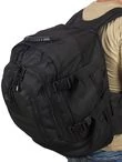 Черный армейский рюкзак 3-Day Expandable Backpack 08002A Black (40-60 л)