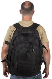 Черный армейский рюкзак 3-Day Expandable Backpack 08002A Black (40-60 л)