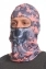 Балаклава Kamukamu с черепом камуфляжная пиксель розовый