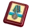 Медаль "За службу в ВДВ" в футляре из флока