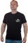 Байкерская черная футболка с вышивкой Флаг Пиратов