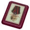 Медаль "Воину-пограничнику участнику Афганской войны" в футляре из флока