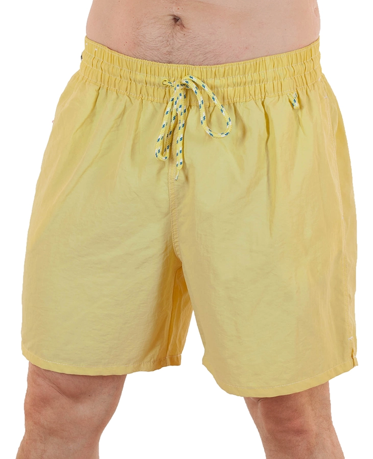 Желтые мужские шорты для пляжа