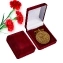 Юбилейная медаль "100 лет медицинской службы ВКС" в бархатистом футляре