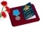 Юбилейная медаль "100 лет Истребительной авиации" в футляре с отделением под удостоверение