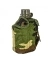 Купить Армейская фляга (фляжка) пластиковая 1 литр, в камуфлированном чехле с алюминиевым котелком, цвет Вудланд, (Woodland)