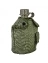 Купить Армейская фляга (фляжка) пластиковая 1 литр, в камуфлированном чехле с алюминиевым котелком, цвет Олива (Olive)